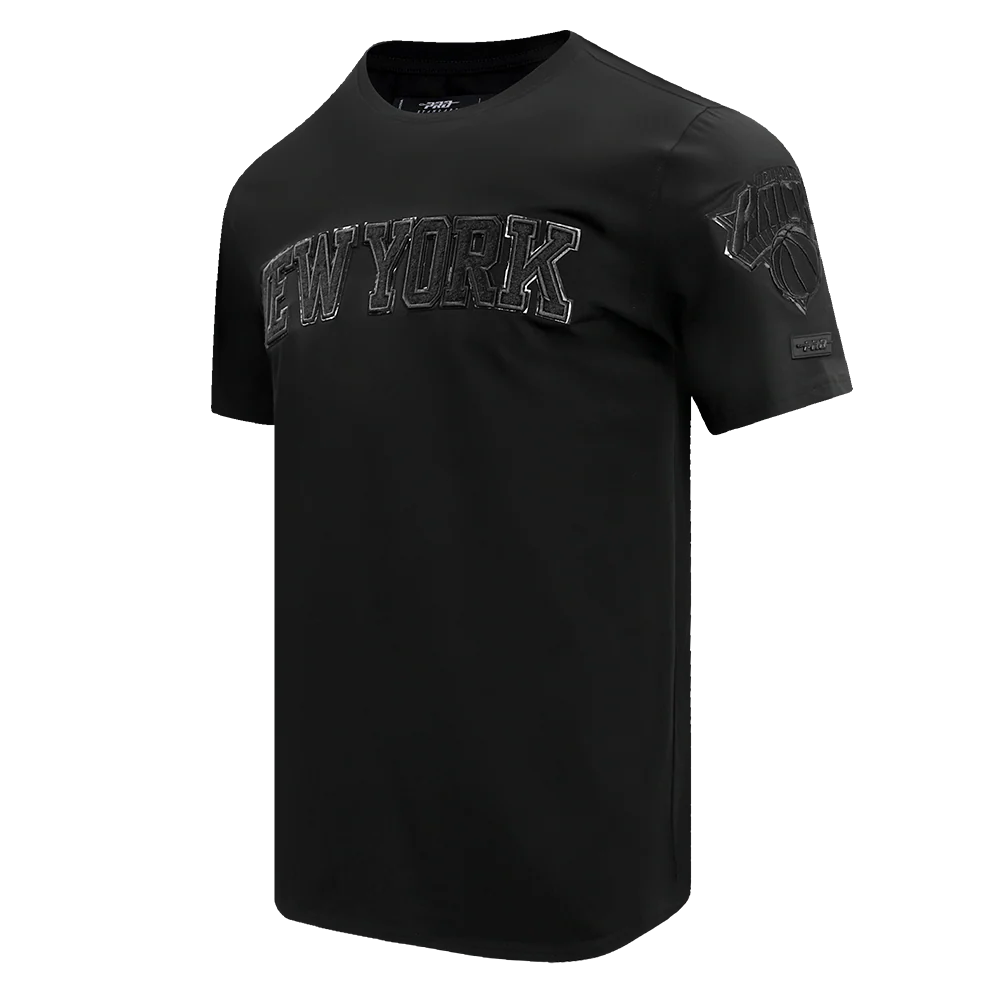 NBA NEW YORK KNICKS CLASSIC 3BK MEN'S S/S TEE (BLACK) - Image 3