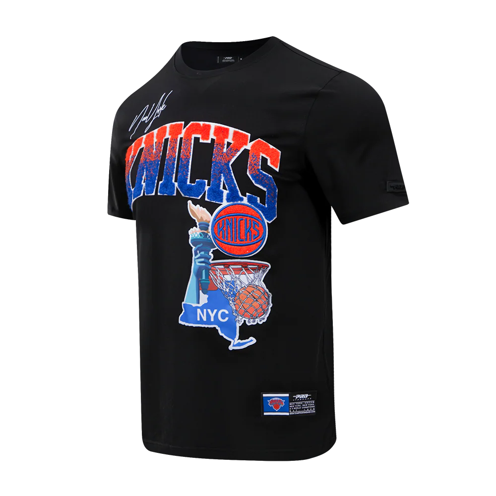 NBA NEW YORK KNICKS HOME TOWN MEN'S S/S TEE (BLACK) - Image 3