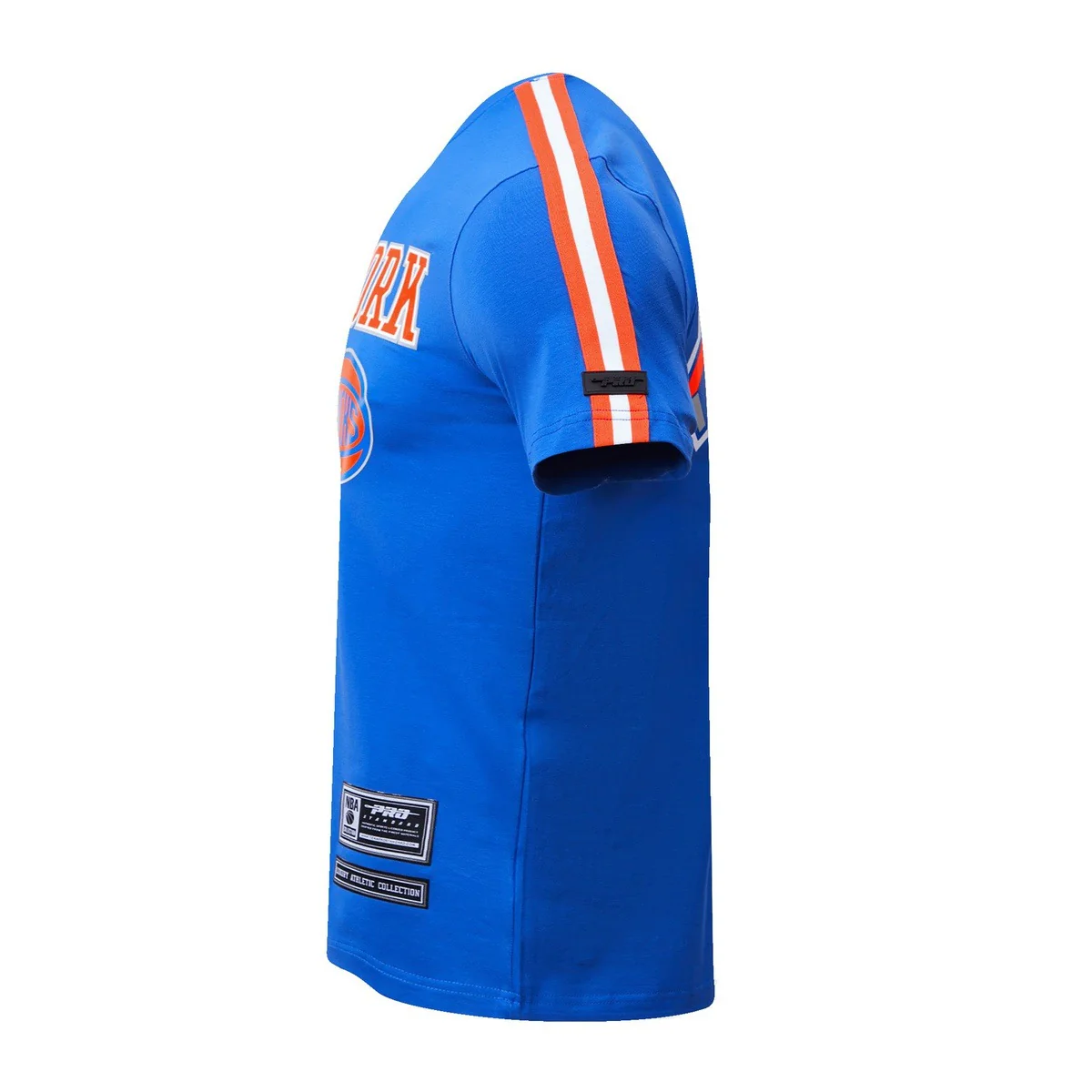 NBA NEW YORK KNICKS LOGO PRO TEAM MEN'S TAPING TEE (ROYAL/ORANGE) - Image 3