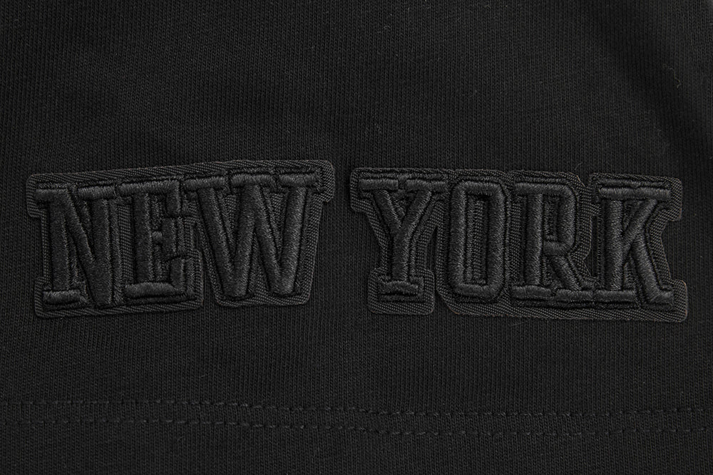 NBA NEW YORK KNICKS NEUTRAL COTTON JERSEY DROP SHOULDER TEE (BLACK) - Image 7