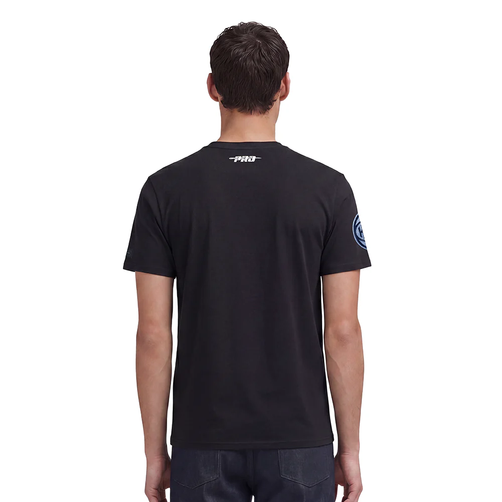 NBA NEW YORK KNICKS VARSITY BLUES MEN'S TEE (BLACK) - Image 2