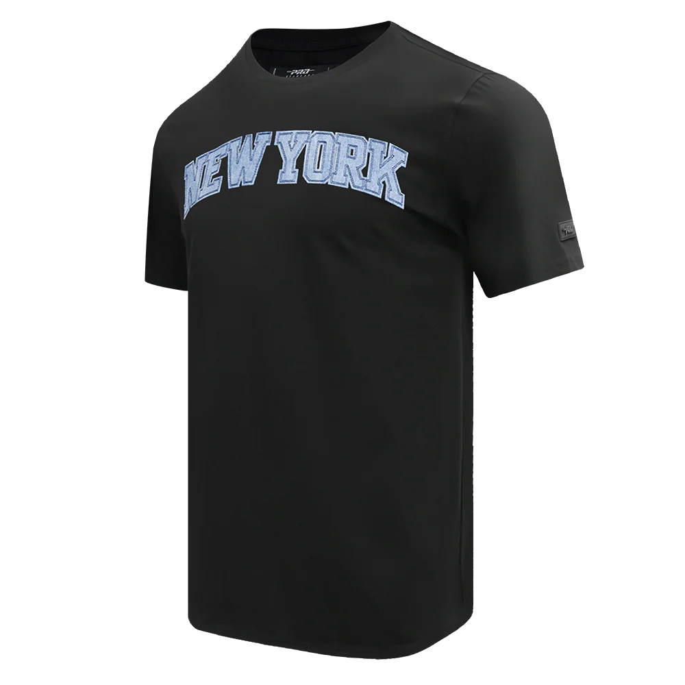 NBA NEW YORK KNICKS VARSITY BLUES MEN'S TEE (BLACK) - Image 6