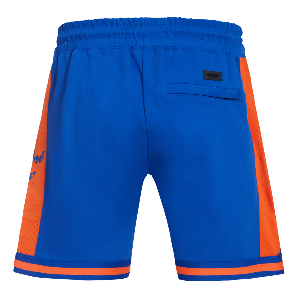 NBA NEW YORK KNICKS FAST LANE DOUBLE KNIT 2.0 MEN'S SHORT (ROYAL BLUE/ORANGE) - Image 4