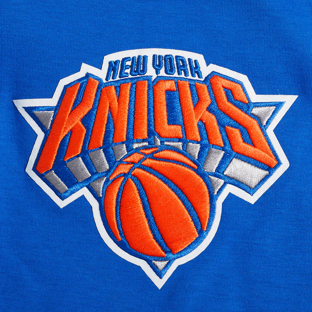 NBA NEW YORK KNICKS FAST LANE DOUBLE KNIT 2.0 MEN'S SHORT (ROYAL BLUE/ORANGE) - Image 5