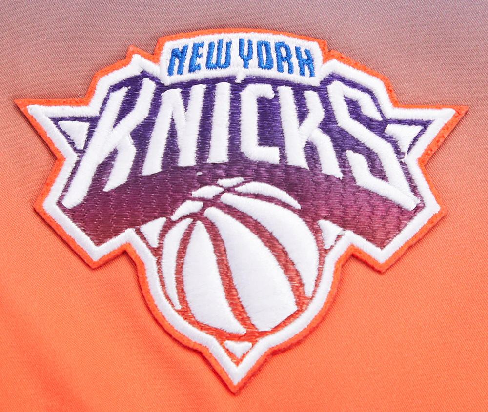 NBA NEW YORK KNICKS SMU MEN'S WOVEN SHORT (ROYAL BLUE/ORANGE) - Image 5