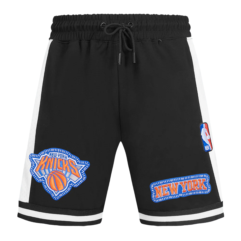 NBA NEW YORK KNICKS DIY PICK STITCH MEN'S DOUBLE KNIT 2.0 SHORT (BLACK) - Image 2