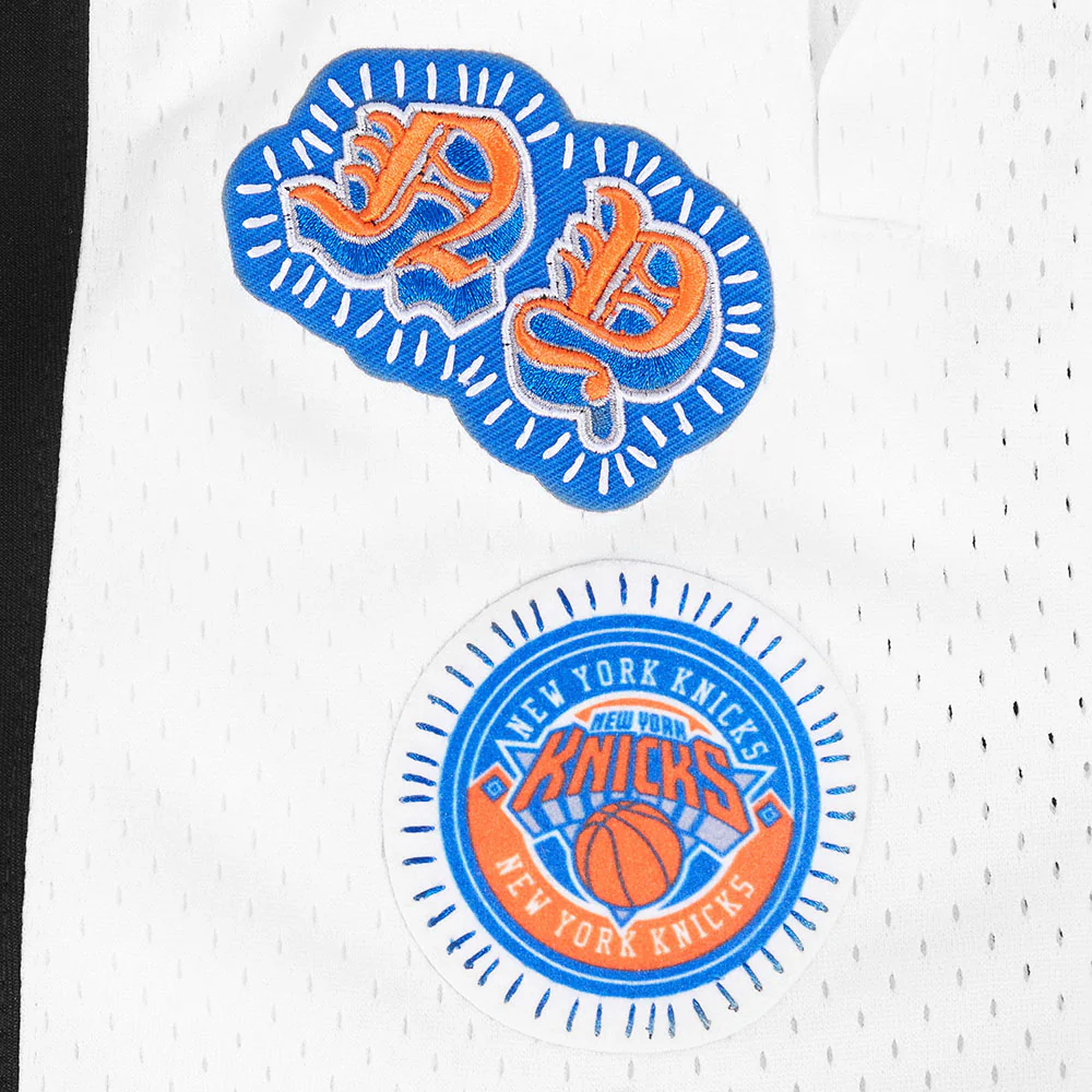 NBA NEW YORK KNICKS DIY PICK STITCH MEN'S DOUBLE KNIT 2.0 SHORT (BLACK) - Image 8