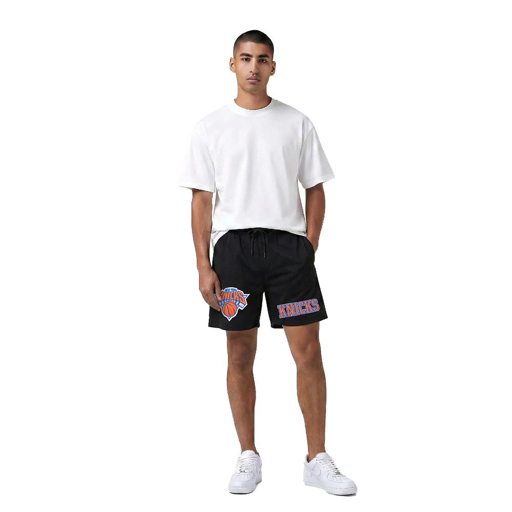NBA NEW YORK KNICKS SOUVENIR MEN'S MESH SHORT (BLACK) - Image 3