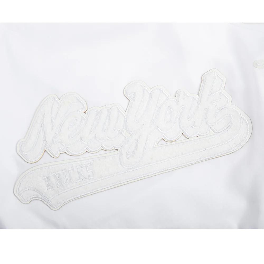 NBA NEW YORK KNICKS WHITE OUT MEN'S WOVEN SHORT (WHITE) - Image 5