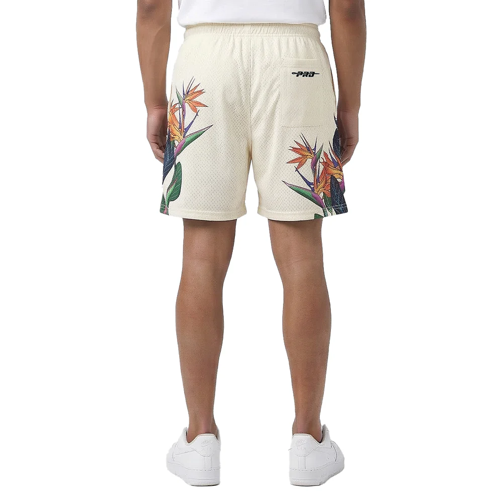 NBA NEW YORK KNICKS PARADISE MEN'S MESH SHORT (EGGSHELL) - Image 2