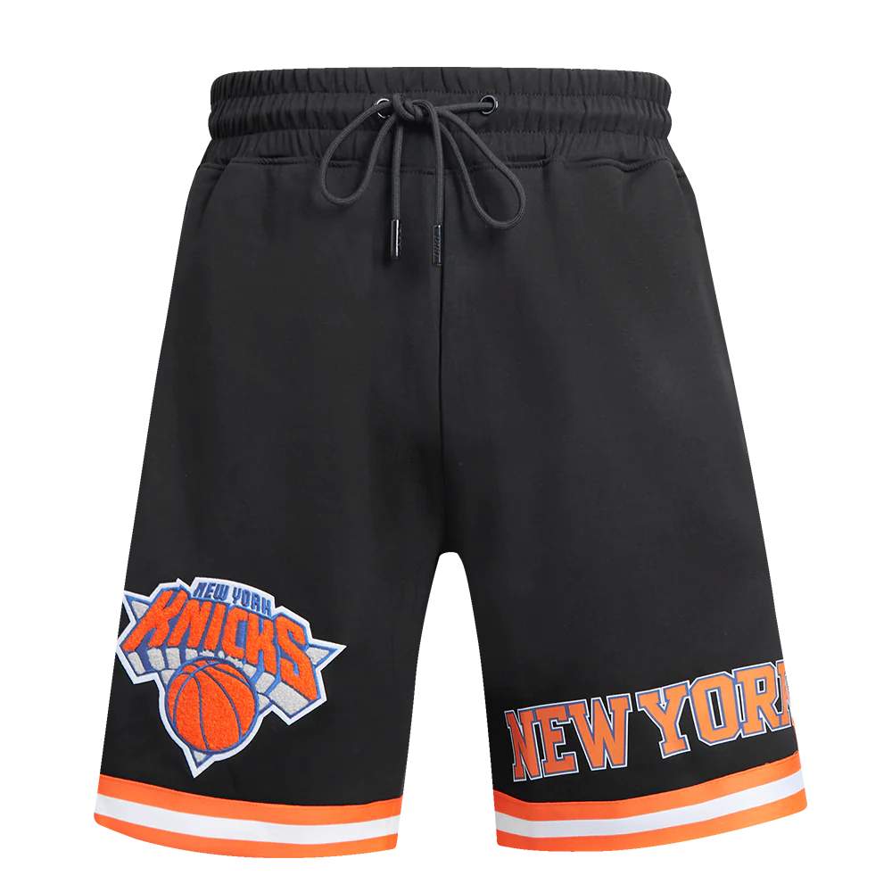 NBA NEW YORK KNICKS CLASSIC CHENILLE MEN'S SHORT (BLACK) - Image 4