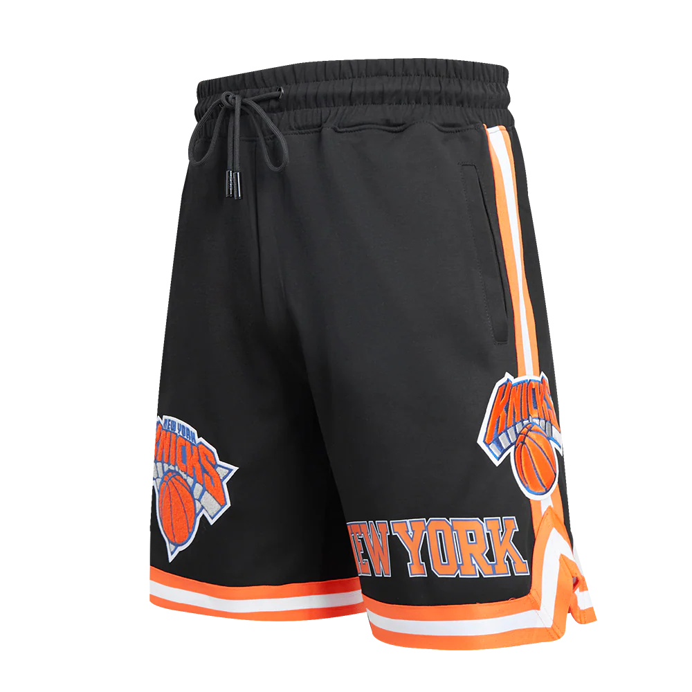 NBA NEW YORK KNICKS CLASSIC CHENILLE MEN'S SHORT (BLACK) - Image 6