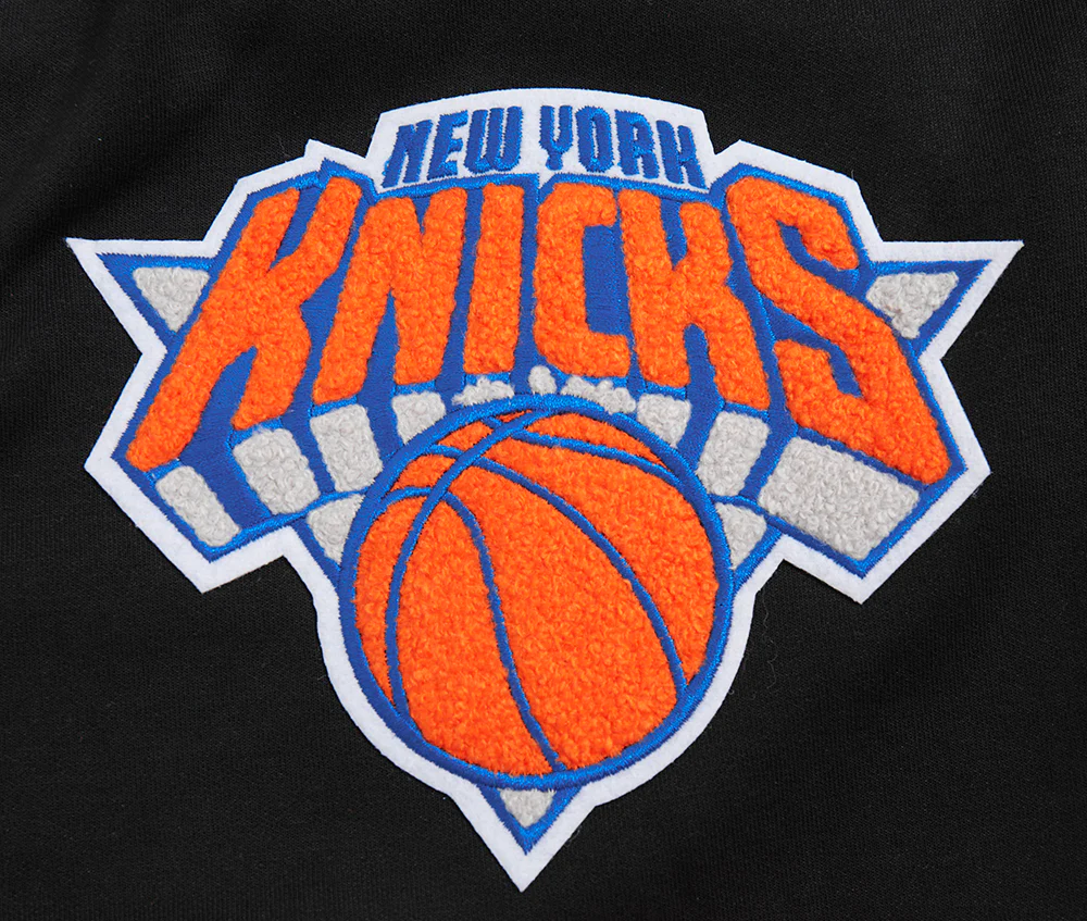 NBA NEW YORK KNICKS CLASSIC CHENILLE MEN'S SHORT (BLACK) - Image 8