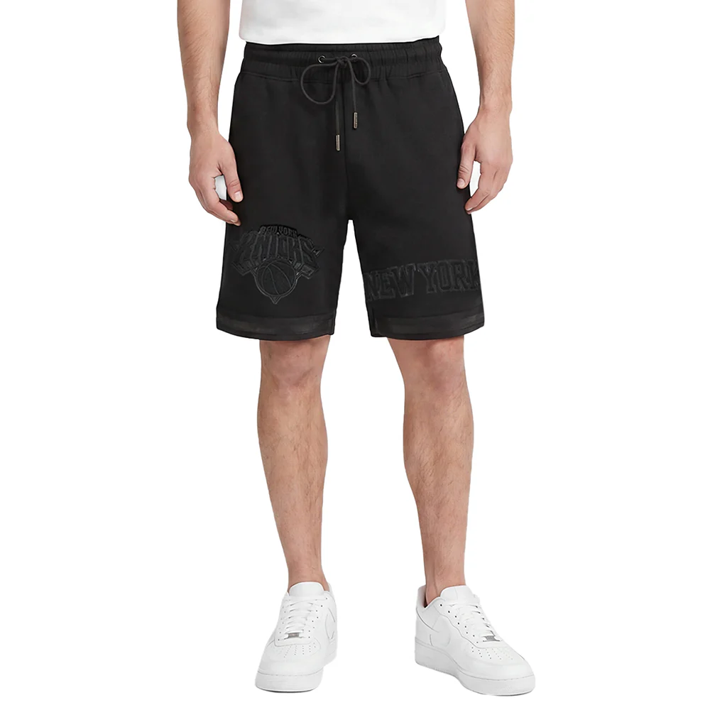 NBA NEW YORK KNICKS TRIPLE BLACK PRO TEAM MEN'S SHORT (BLACK)