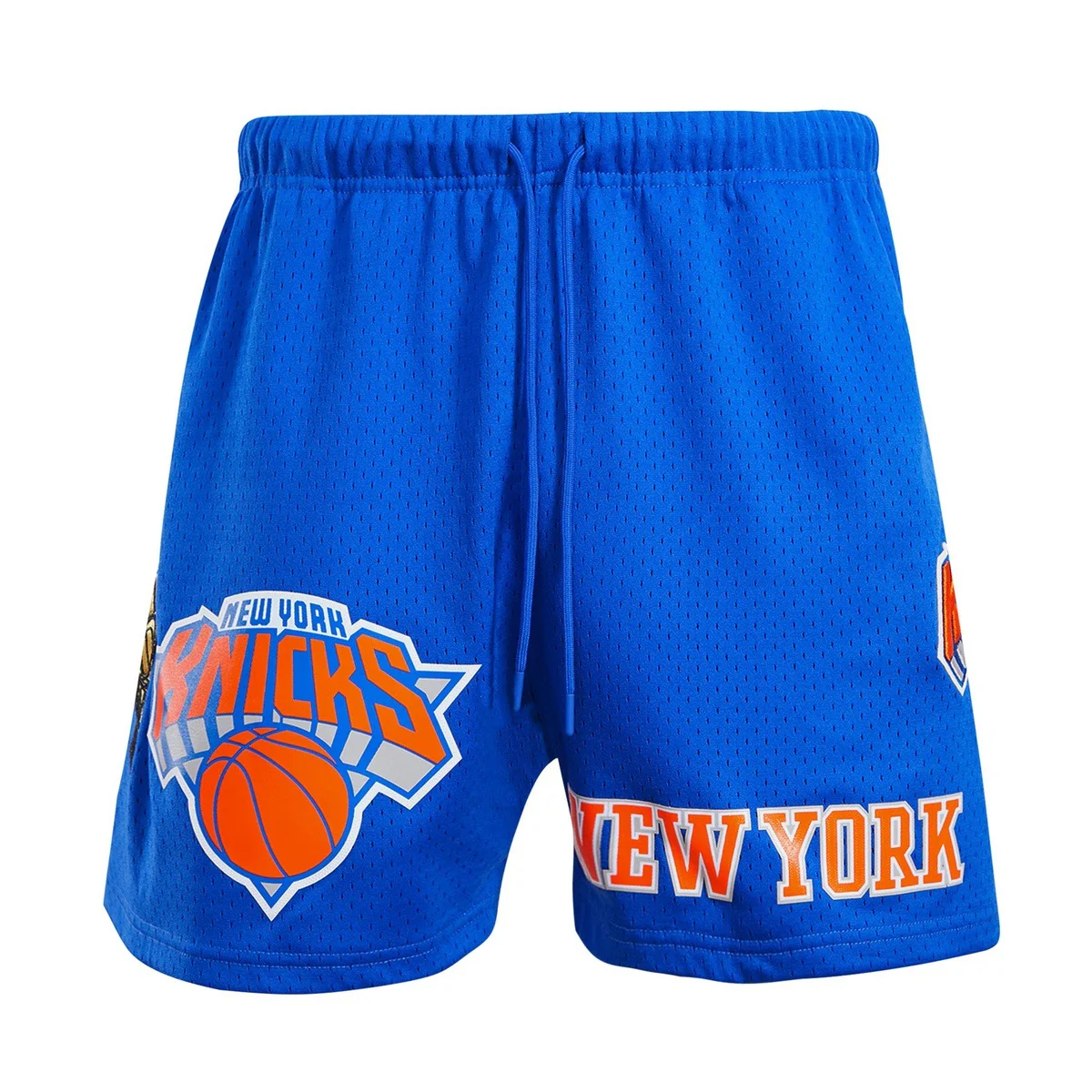 NBA NEW YORK KNICKS LOGO MEN'S MESH SHORT (ROYAL BLUE) - Image 2