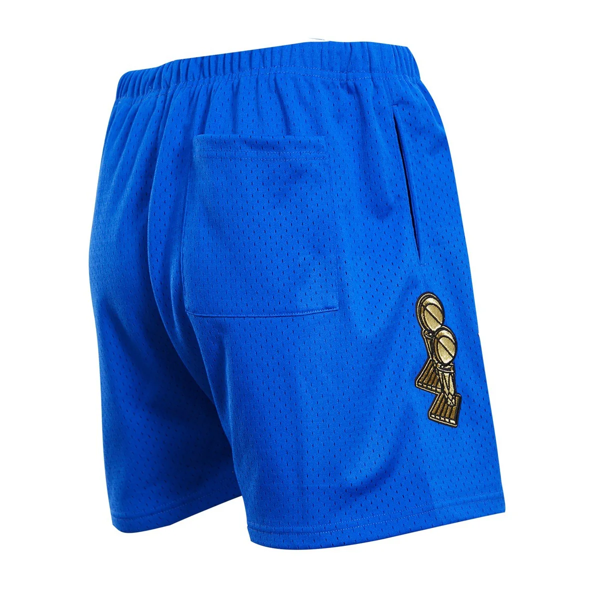 NBA NEW YORK KNICKS LOGO MEN'S MESH SHORT (ROYAL BLUE) - Image 3