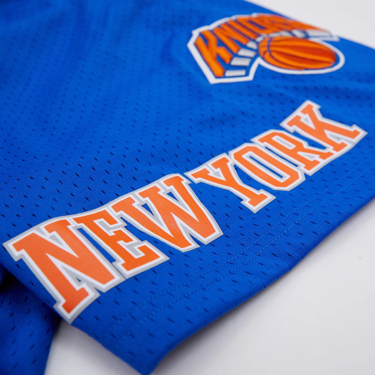 NBA NEW YORK KNICKS LOGO MEN'S MESH SHORT (ROYAL BLUE) - Image 6