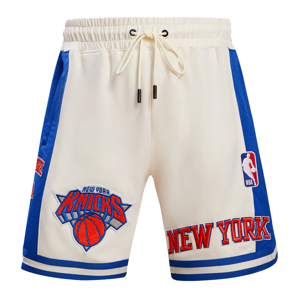 NBA NEW YORK KNICKS RETRO CLASSIC MEN'S 2.0 SHORT (EGGSHELL/ ROYAL BLUE) - Image 2
