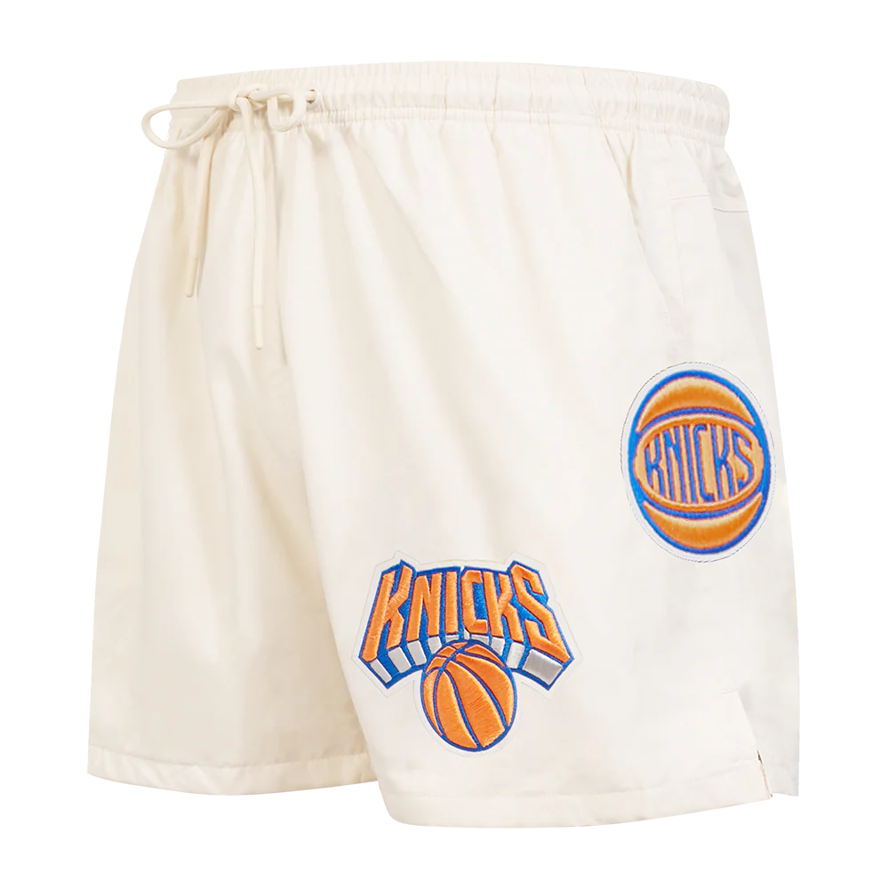 NBA NEW YORK KNICKS CLASSIC WOVEN MEN'S SHORT (EGGSHELL)