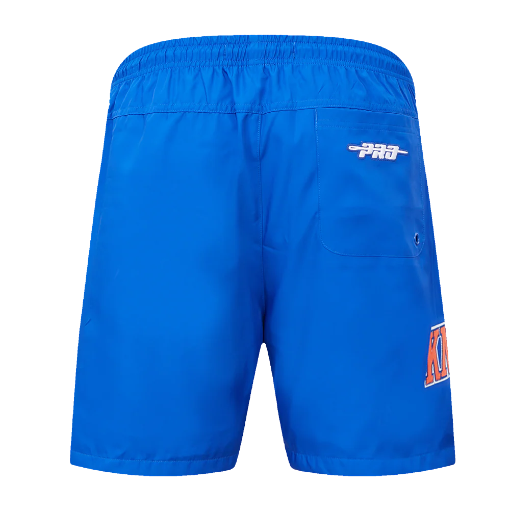 NBA NEW YORK KNICKS CLASSIC WOVEN MEN'S SHORT (ROYAL BLUE) - Image 4