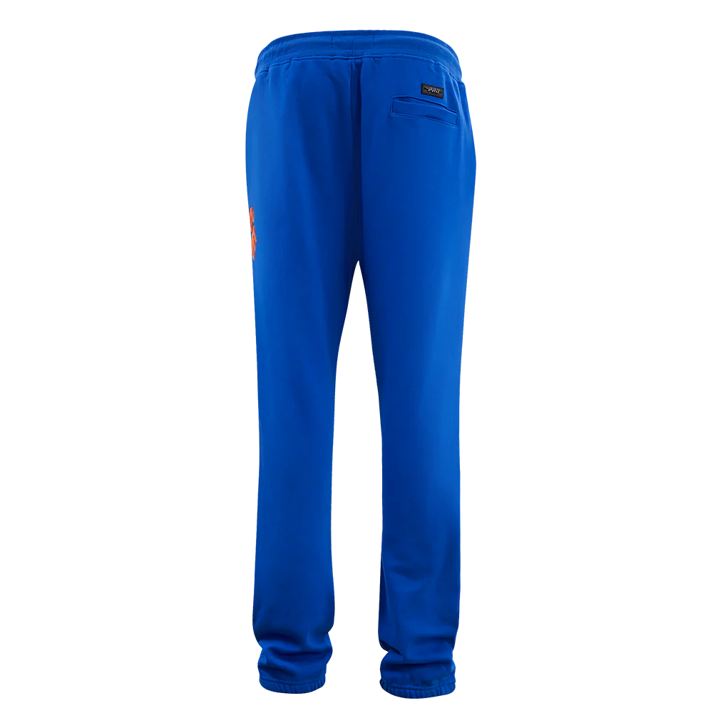 NBA NEW YORK KNICKS OLD ENGLISH MEN'S SWEATPANT (ROYAL BLUE) - Image 3