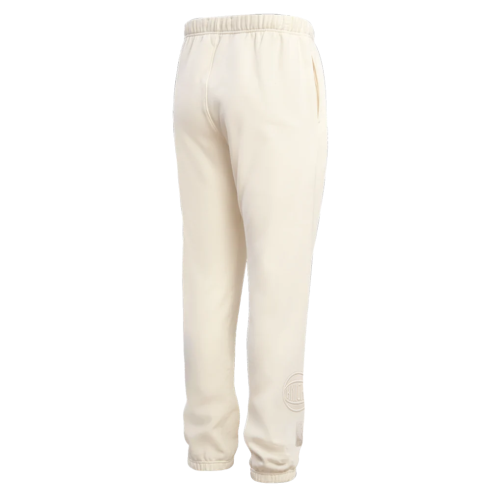 NBA NEW YORK KNICKS NEUTRAL FLEECE SWEATPANT (EGGSHELL) - Image 6