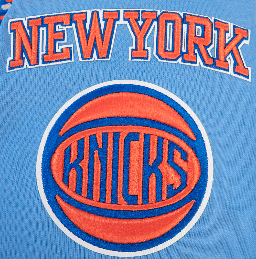 NBA NEW YORK KNICKS CLASSIC CHENILLE MEN'S PULLOVER HOODIE (UNIVERSITY BLUE) - Image 18