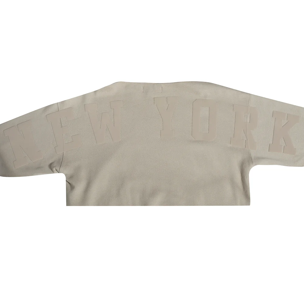 NBA NEW YORK KNICKS WINGSPAN MEN'S DROP SHOULDER FLEECE PULLOVER HOODIE (TAUPE) - Image 11