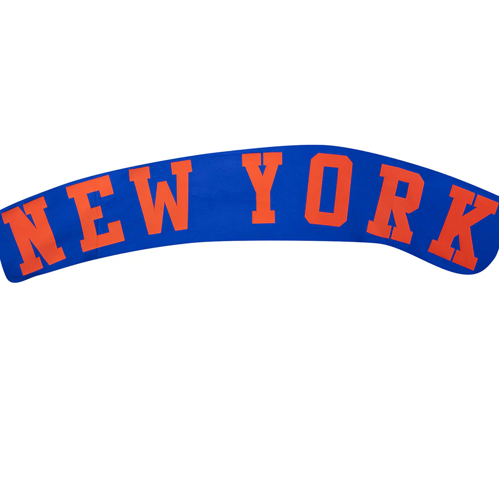 NBA NEW YORK KNICKS WINGSPAN MEN'S DROP SHOULDER FLEECE CREWNECK (ROYAL BLUE) - Image 8
