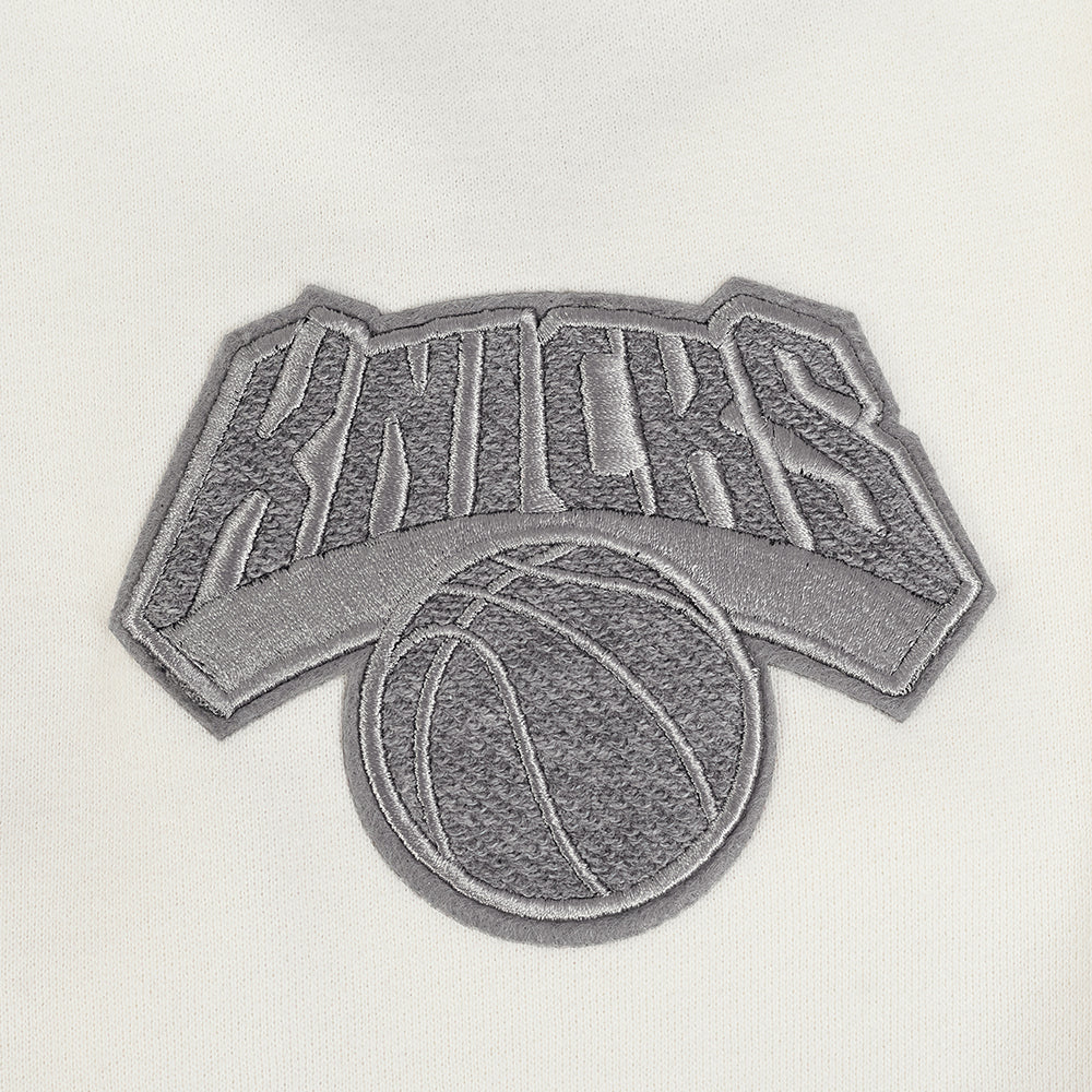NBA NEW YORK KNICKS REVERSE FRENCH TERRY MEN'S COLORBLOCK FLEECE PULLOVER HOODIE - Image 6