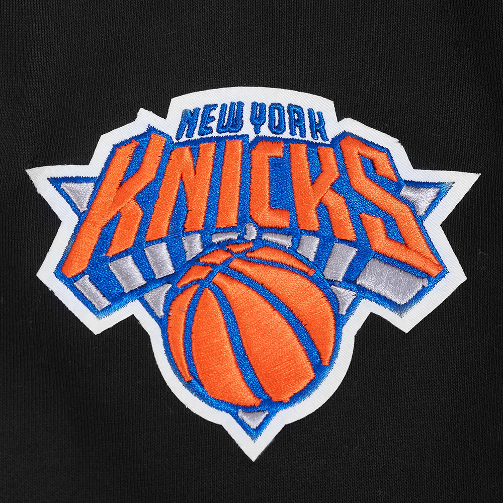 NBA NEW YORK KNICKS SOUVENIR MEN'S FLEECE PULLOVER HOODIE (BLACK) - Image 8