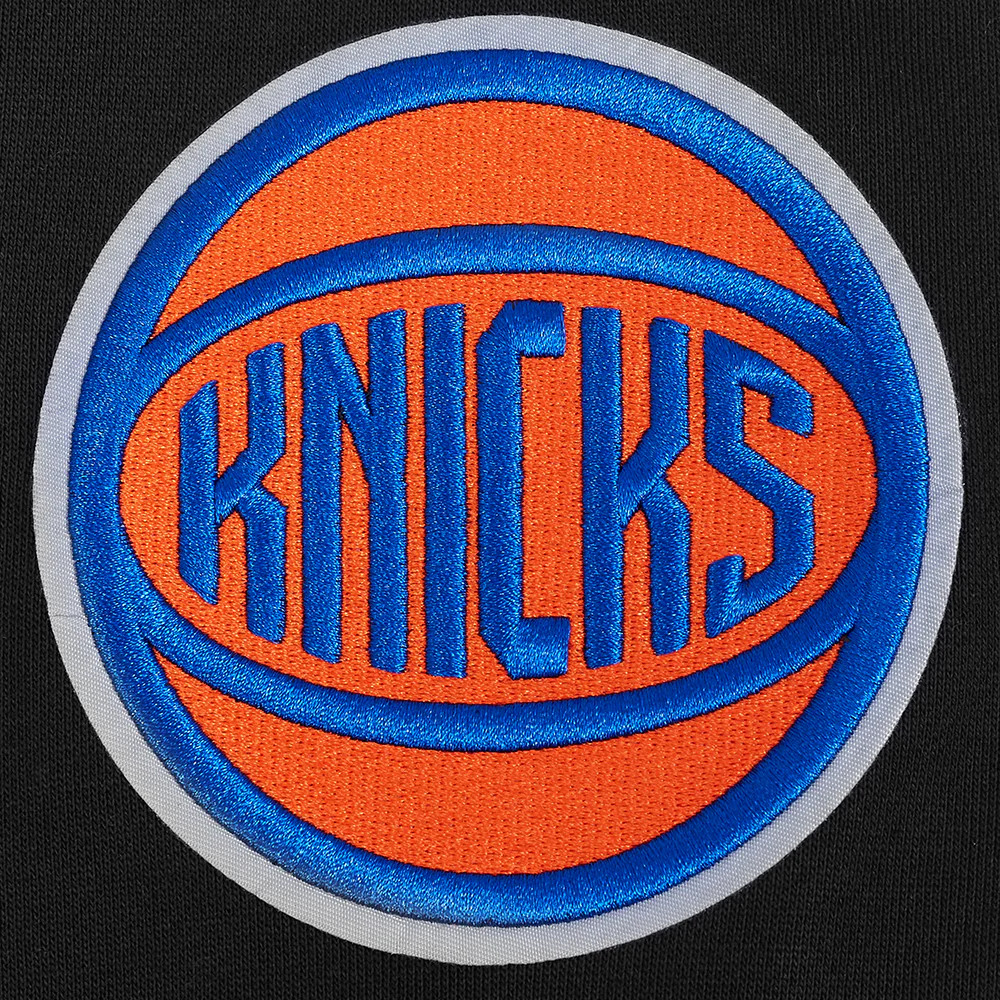 NBA NEW YORK KNICKS SOUVENIR MEN'S FLEECE PULLOVER HOODIE (BLACK) - Image 9