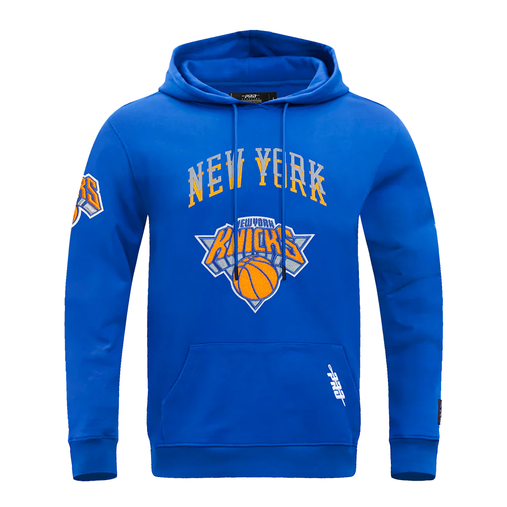 NBA NEW YORK KNICKS CITY EDITION 24-25 MEN'S FLEECE PULLOVER HOODIE (ROYAL BLUE)
