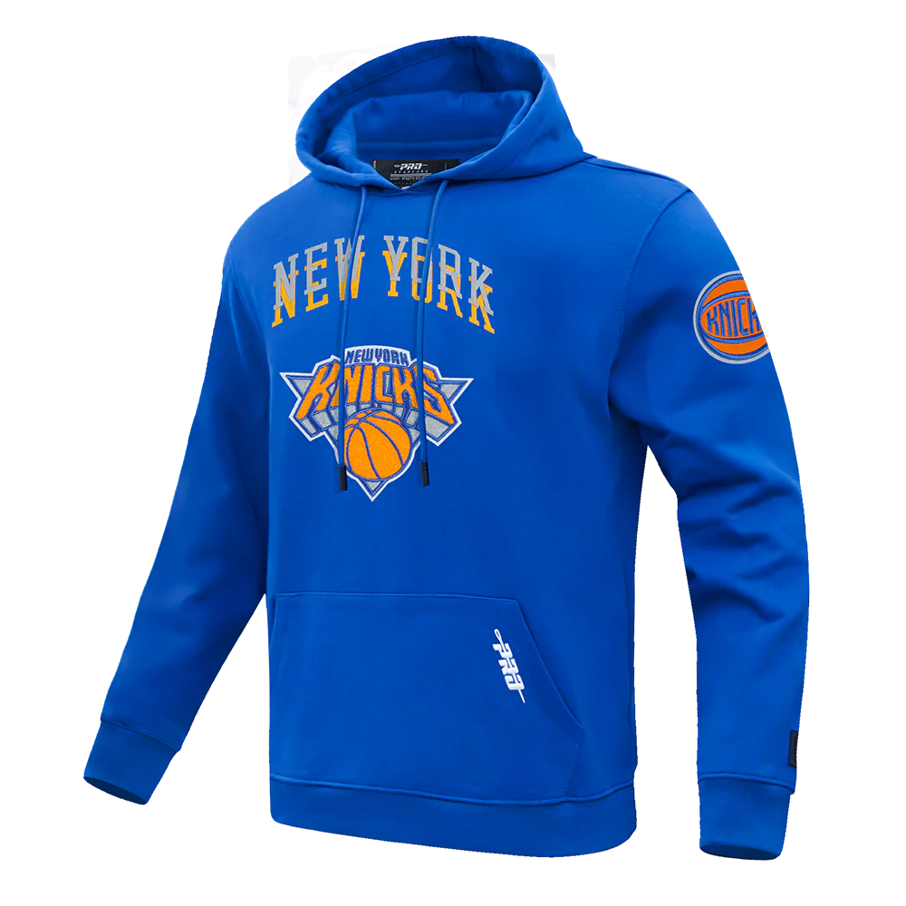 NBA NEW YORK KNICKS CITY EDITION 24-25 MEN'S FLEECE PULLOVER HOODIE (ROYAL BLUE) - Image 2