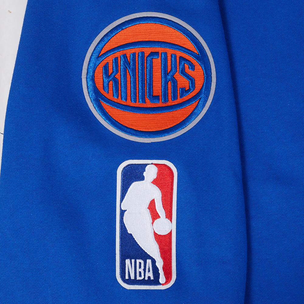 NBA NEW YORK KNICKS BEST OF MEN'S DROP SHOULDER FLC CREWNECK (ROYAL BLUE) - Image 9