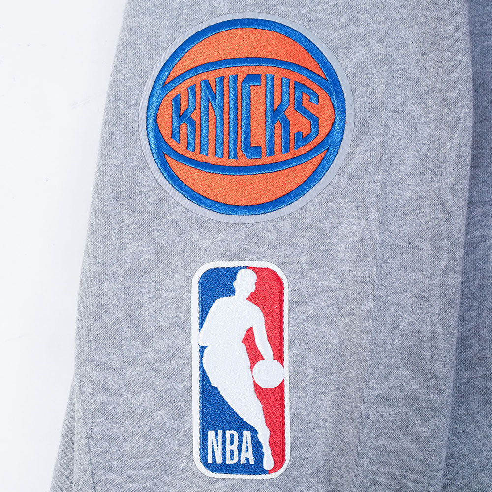 NBA NEW YORK KNICKS BEST OF MEN'S DROP SHOULDER FLC PO HOODIE (DARK HEATHER GRAY) - Image 10