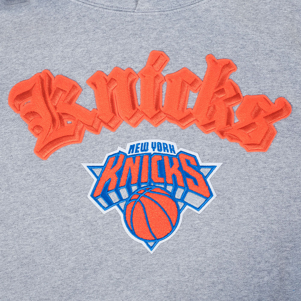 NBA NEW YORK KNICKS BEST OF MEN'S DROP SHOULDER FLC PO HOODIE (DARK HEATHER GRAY) - Image 8