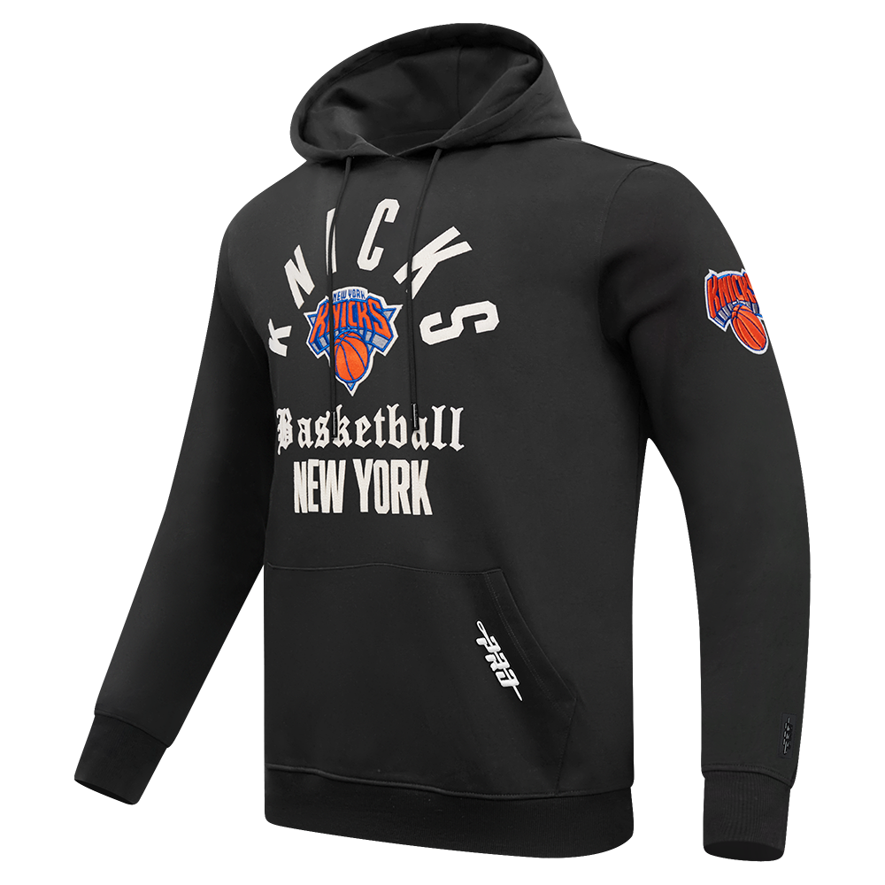 NEW YORK KNICKS MODERN ORIGINALS MEN'S FLC PO HOODIE (BLACK) - Image 3