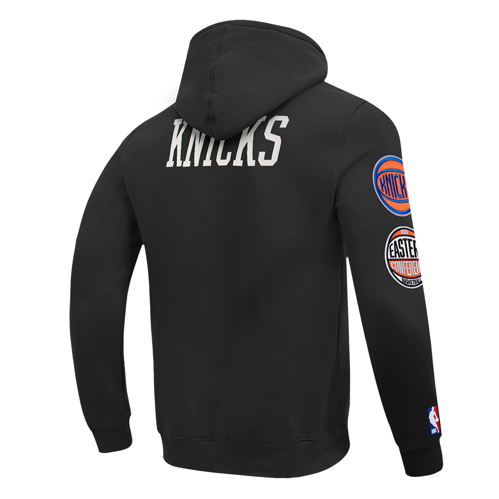 NEW YORK KNICKS MODERN ORIGINALS MEN'S FLC PO HOODIE (BLACK) - Image 4