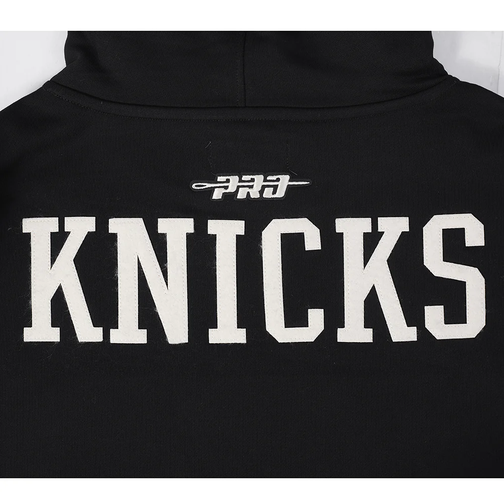 NEW YORK KNICKS MODERN ORIGINALS MEN'S FLC PO HOODIE (BLACK) - Image 5