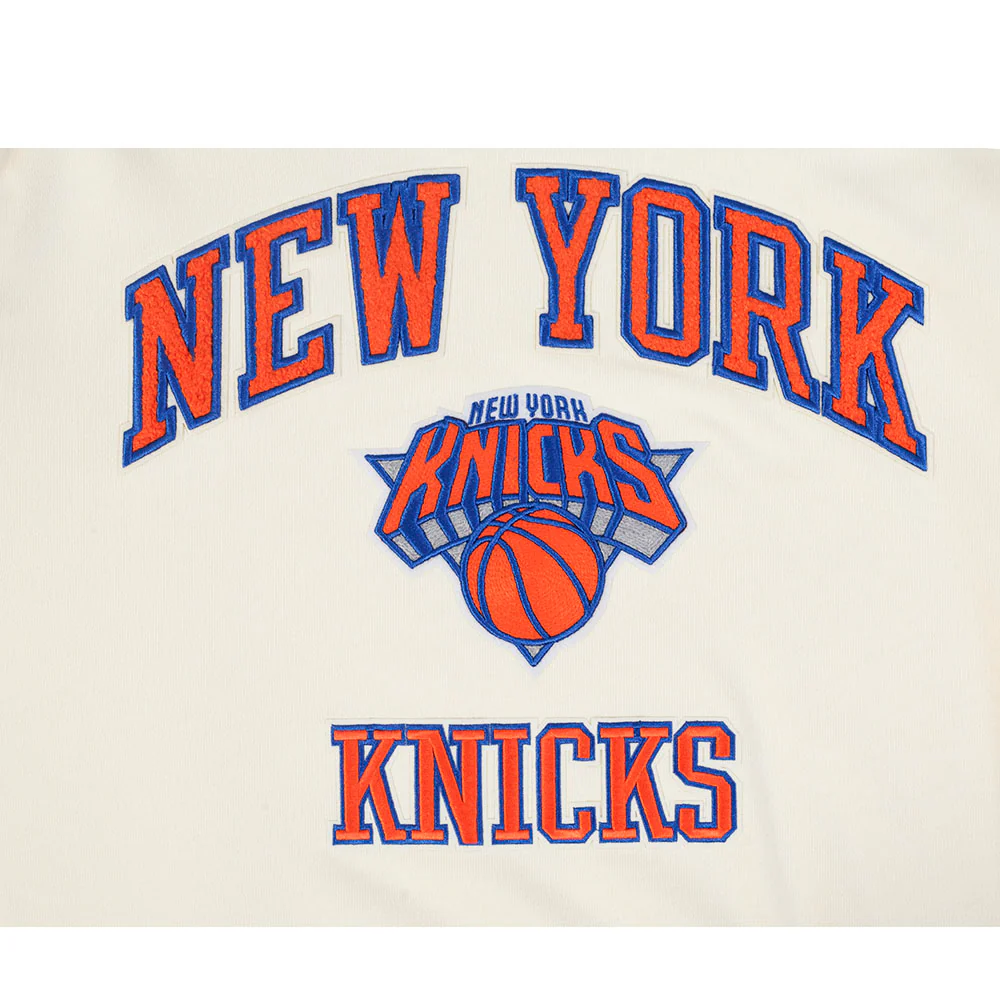 NBA NEW YORK KNICKS CITY EDITION 25-26 MEN'S RIB FLC PO HOODIE (EGGSHELL/ROYAL BLUE) - Image 8