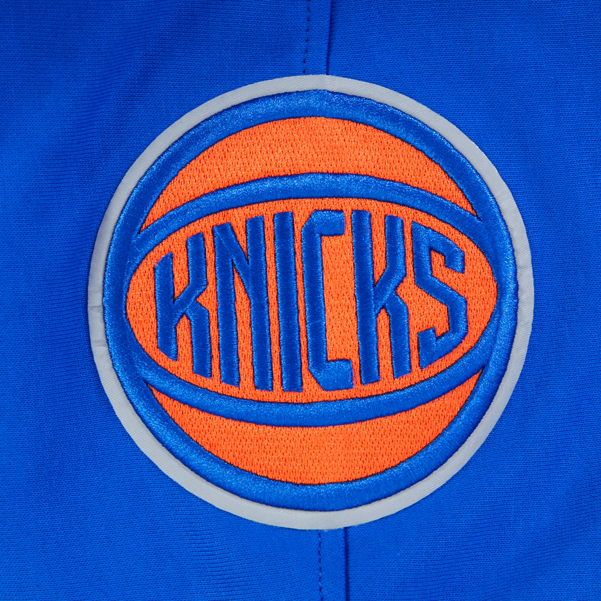 NBA NEW YORK KNICKS RETRO CLASSICS MEN'S PULL OVER HOODIE (ROYAL/ORANGE/ROYAL) - Image 8