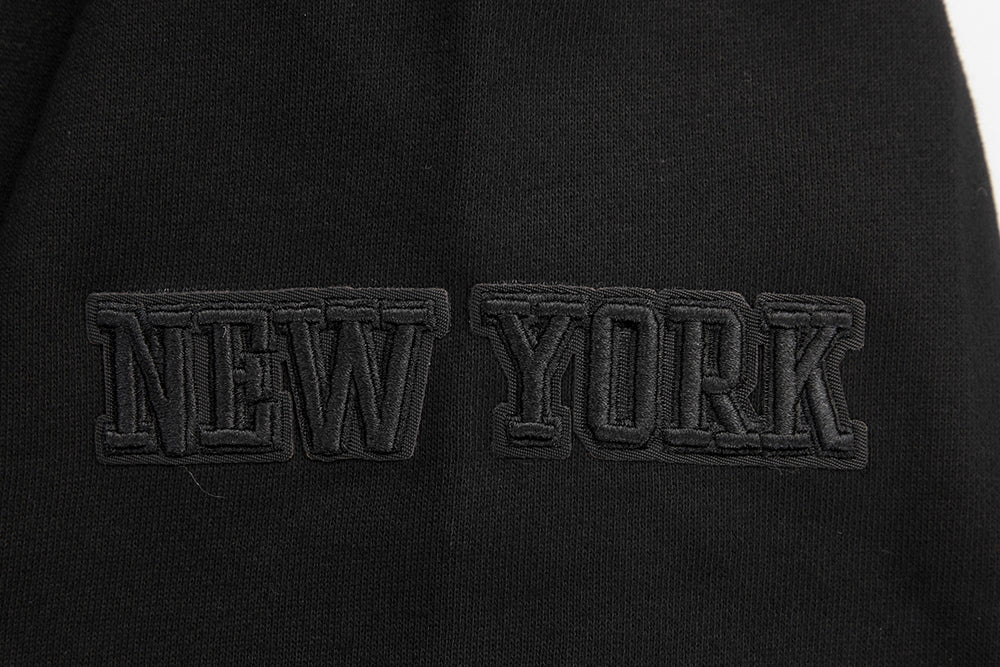 NBA NEW YORK KNICKS NEUTRAL DROP SHOULDER FLEECE CREWNECK (BLACK) - Image 7