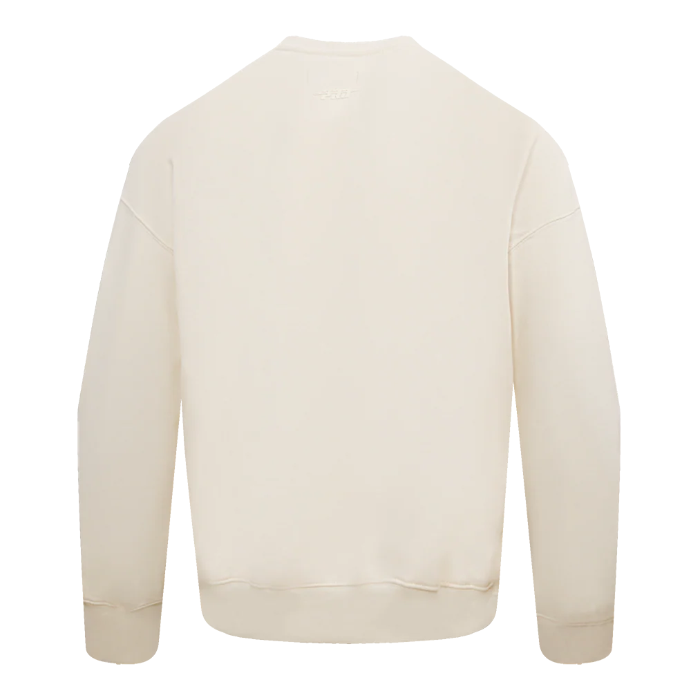 NBA NEW YORK KNICKS NEUTRAL DROP SHOULDER FLEECE CREWNECK (EGGSHELL) - Image 11