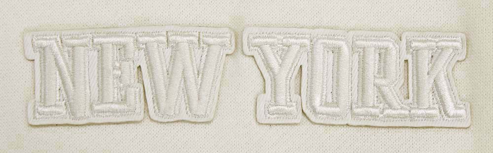 NBA NEW YORK KNICKS NEUTRAL DROP SHOULDER FLEECE CREWNECK (EGGSHELL) - Image 5