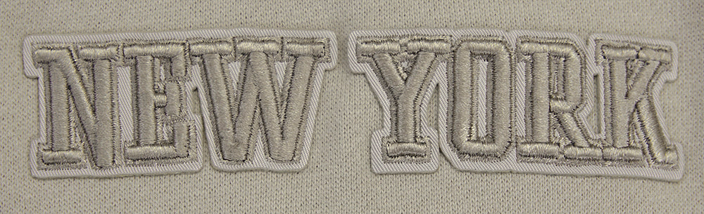 NBA NEW YORK KNICKS NEUTRAL DROP SHOULDER FLEECE CREWNECK (TAUPE) - Image 7