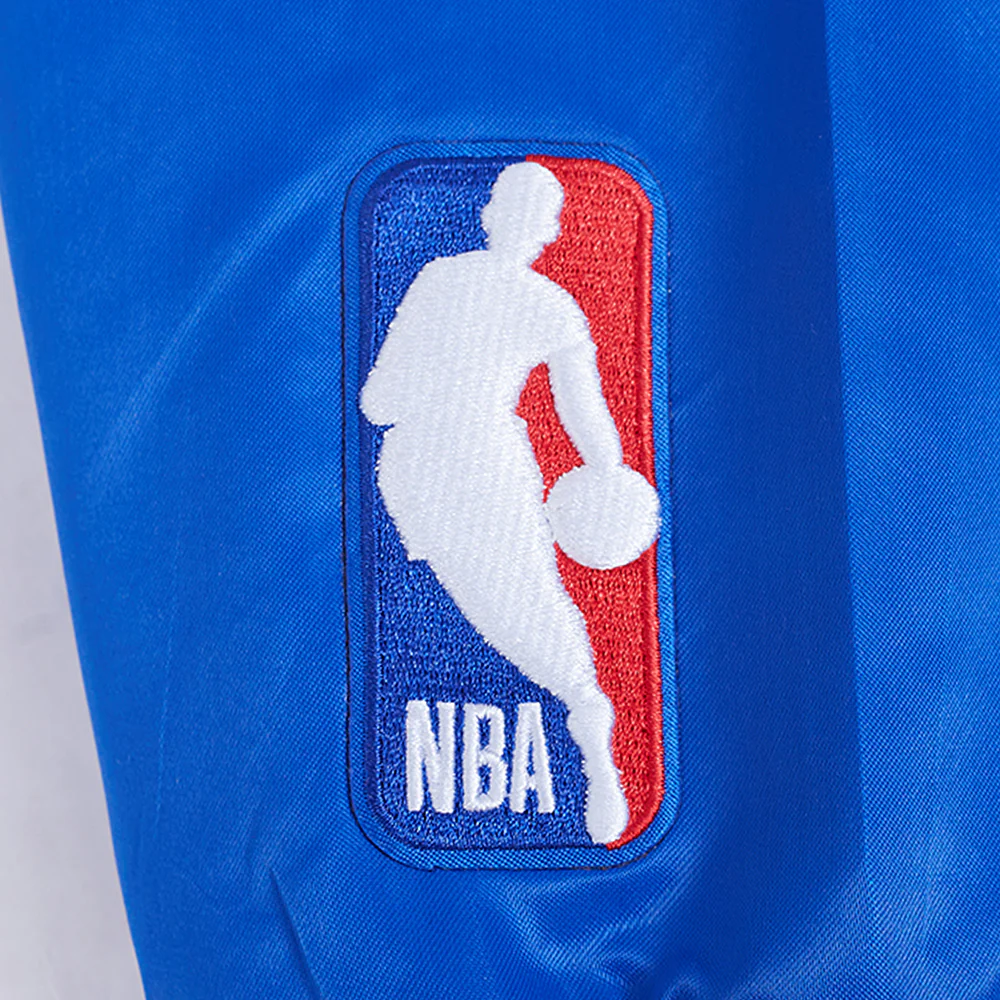 NBA NEW YORK KNICKS SOUVENIR MEN'S SATIN JACKET (ROYAL BLUE) - Image 6