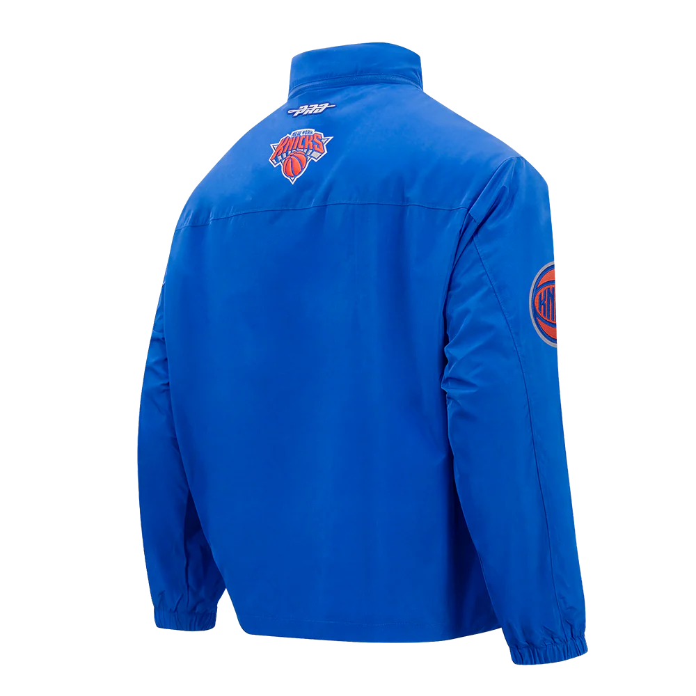 NBA NEW YORK KNICKS PRE GAME MEN'S JACKET (ROYAL BLUE) - Image 6