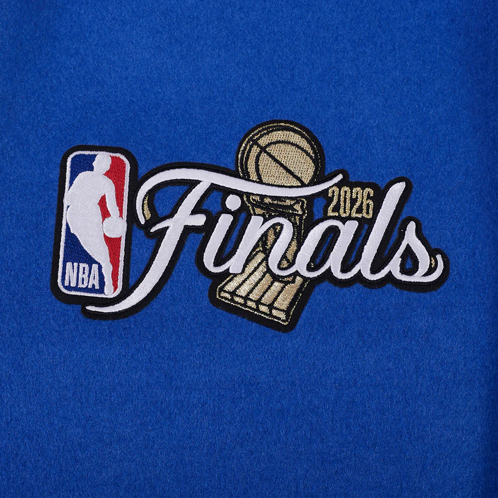 NBA NEW YORK KNICKS MEN'S VARSITY JACKET (ROYAL/ORANGE/ROYAL) - Image 8