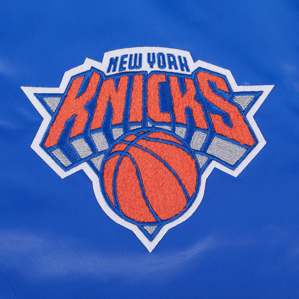 NEW YORK KNICKS 2026 NBA CHAMPIONSHIP MEN'S SATIN JACKET (ROYAL/ORANGE/ROYAL) - Image 8